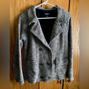 Lucky Brand double breasted knit jacket